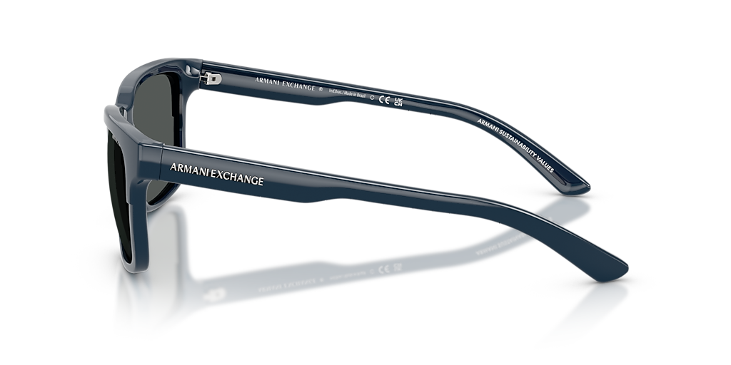 Armani Exchange AX4026S M (56 - 17) with Grey lenses and Blue