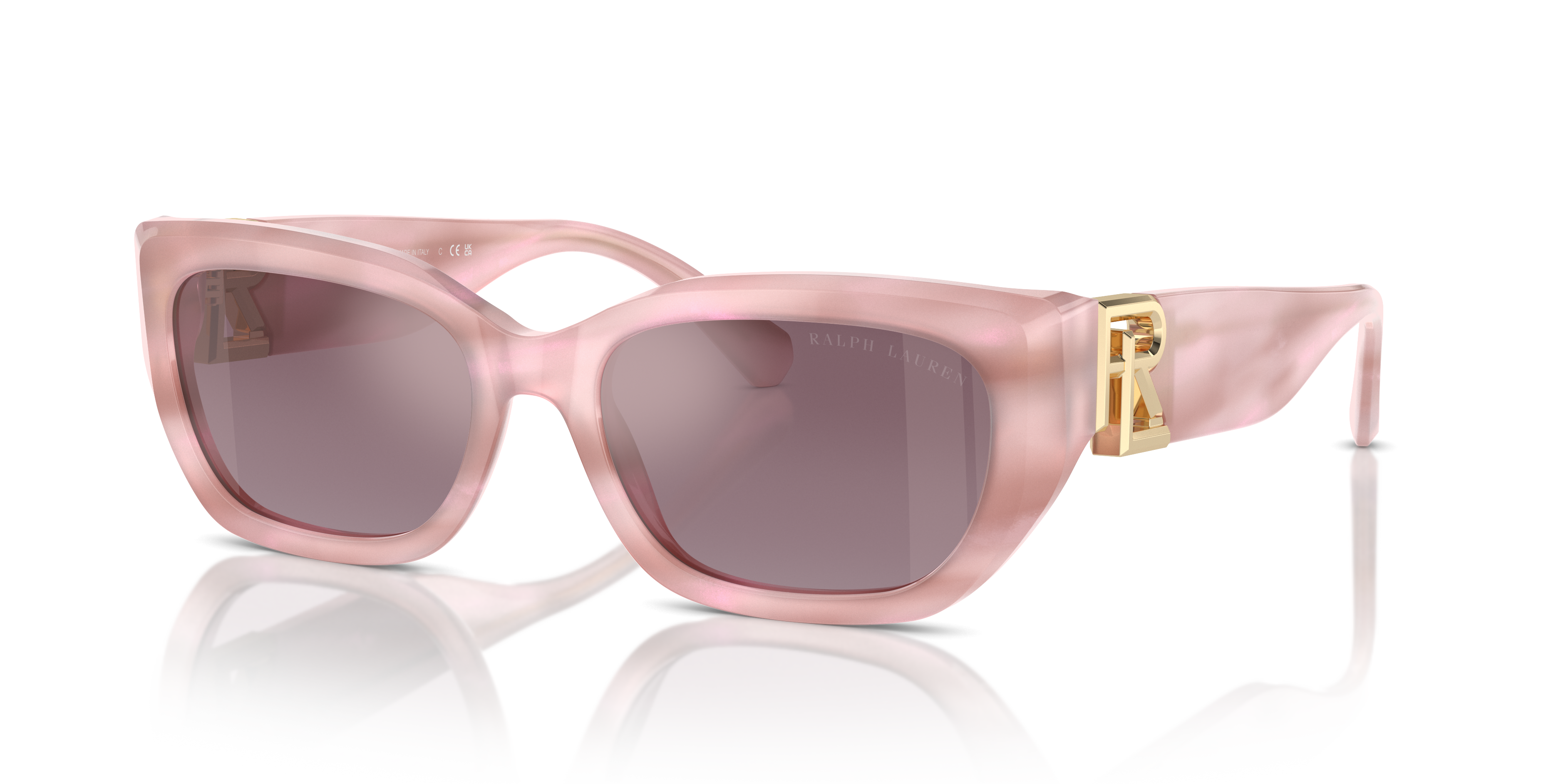 Ralph Lauren RL8222 THE BRIDGET M (55 - 18) with Pink lenses