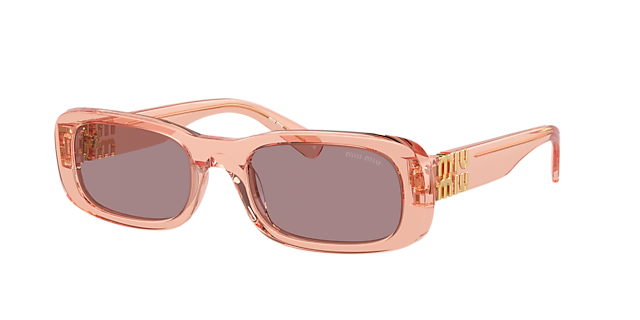 Miu Miu MU 08ZS 53 Dark Grey & Black Sunglasses | Sunglass Hut USA 