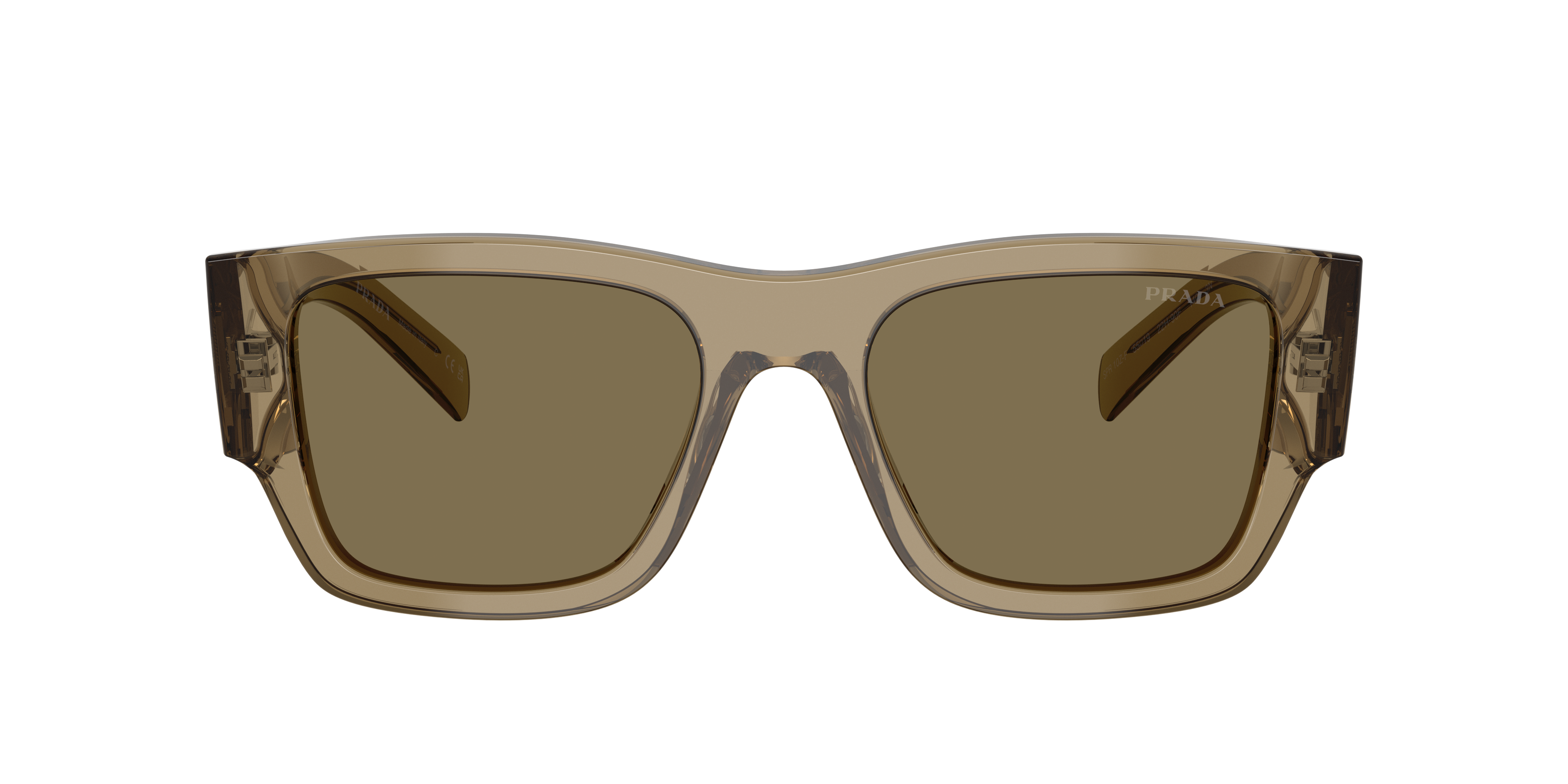 Prada PR 10ZSF L (55 - 19) with Brown lenses and Brown frame