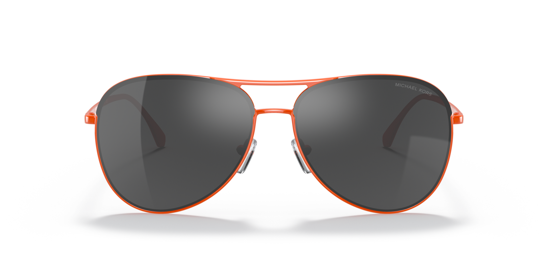 Michael Kors Orange and Black Aviator Sunglasses Michael Kors Aviator Mirrored Sunglasses - Orange Sunglasses  main image 4