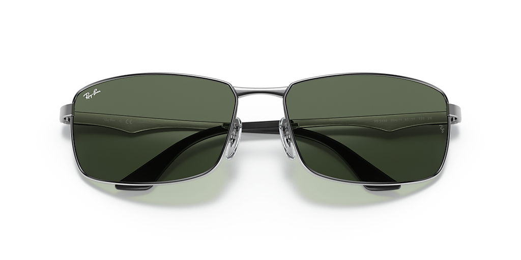 RAY-BAN RB3498 Black - Man Sunglasses, Grey Lens
