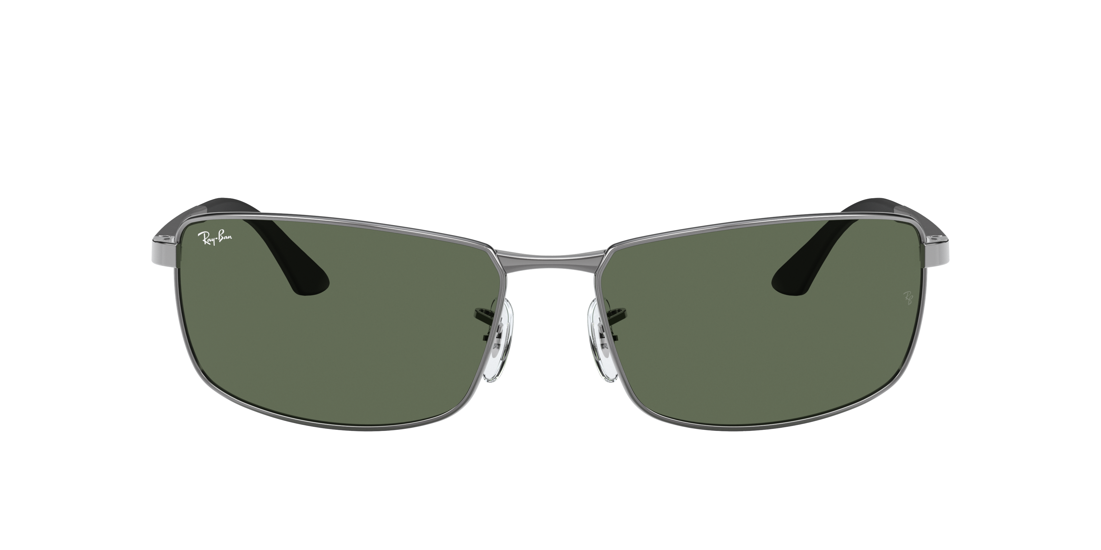 Ray-Ban RB3498 XXL (61 - 17) with Green lenses and Grey frame