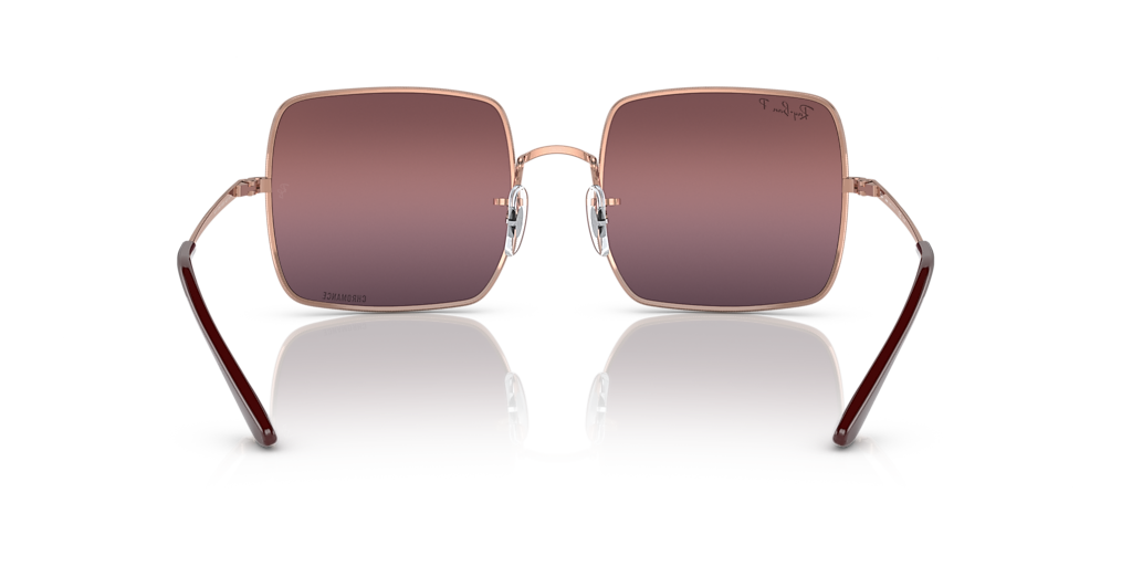 RAY-BAN RB1971 Square 1971 Chromance Rose Gold - Women Sunglasses, Red Lens