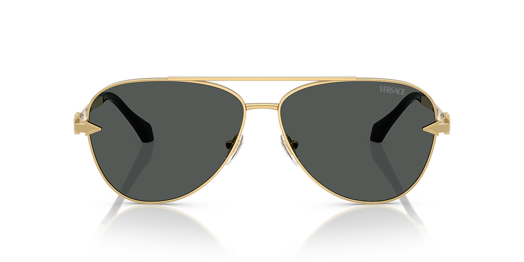 Versace VE2283 XL (61 - 13) with Grey lenses and Gold frame
