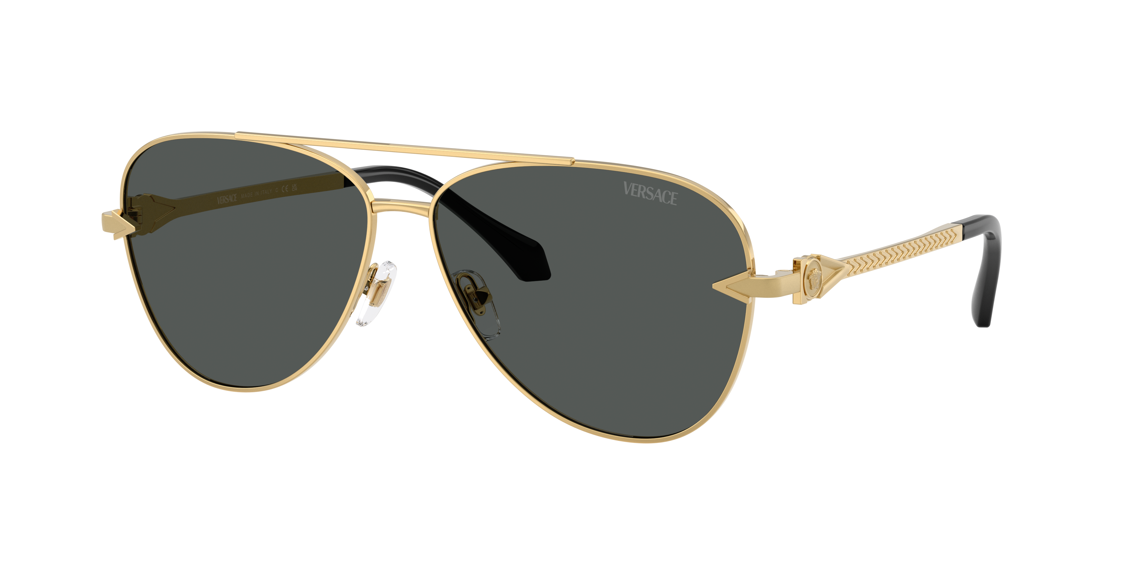 Versace VE2283 XL (61 - 13) with Grey lenses and Gold frame