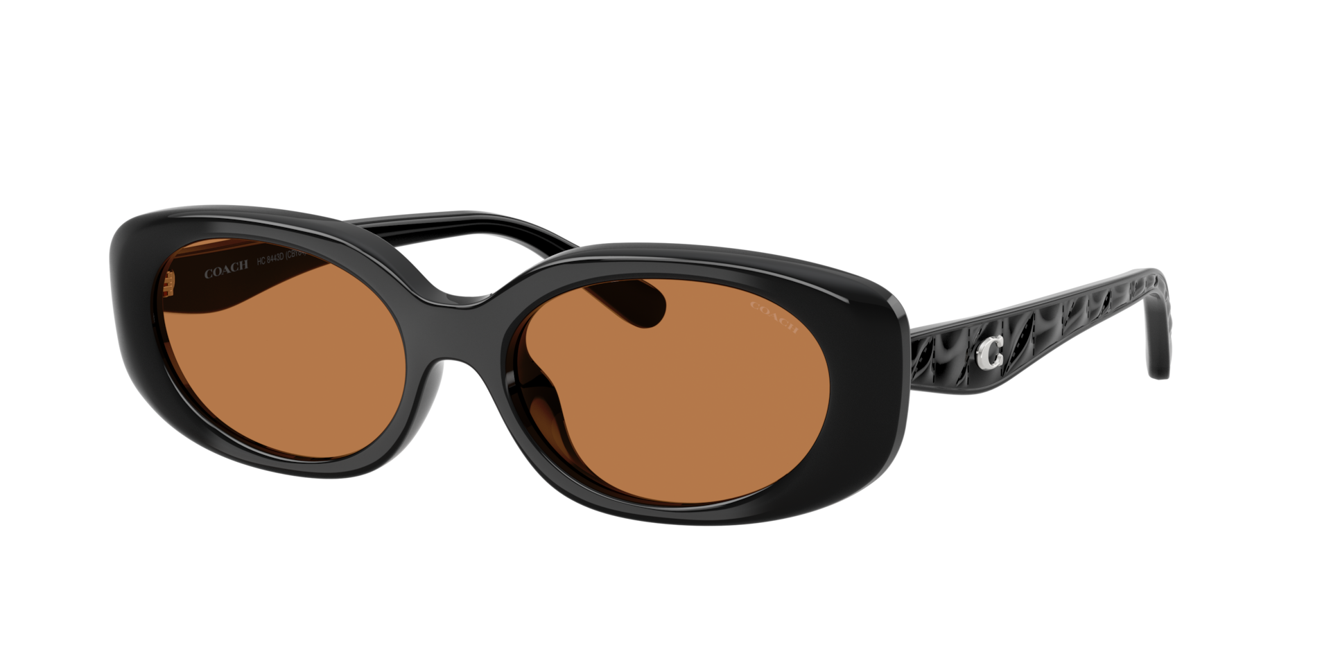 Coach Black Harriet S8006 Sunglasses with Signature Brown Case Coach CL918 HC8381U 5781/E2 Sunglasses - US main image 2