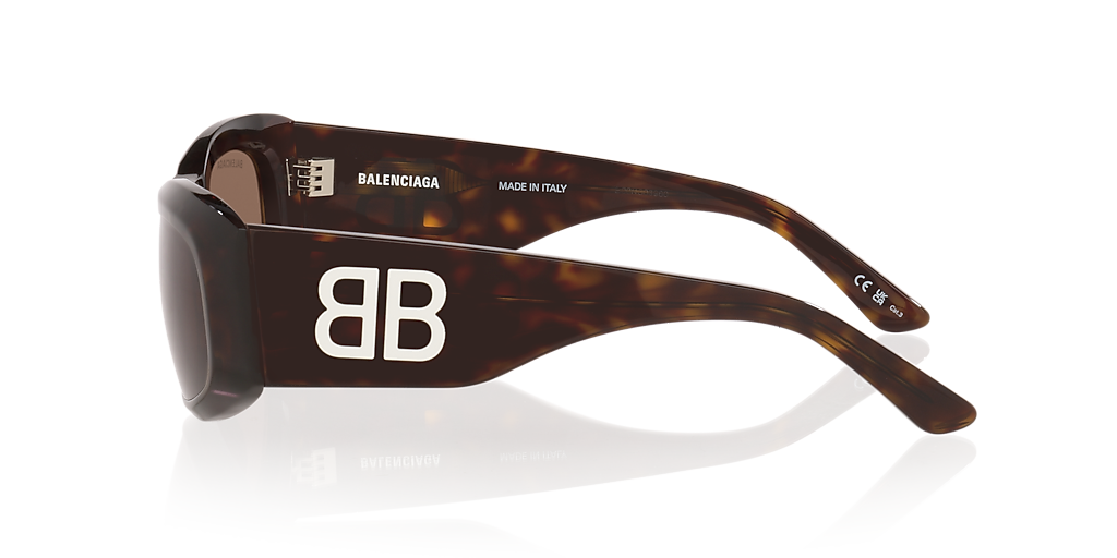 Balenciaga BB0395S XXL (60 - 18) with Brown lenses and