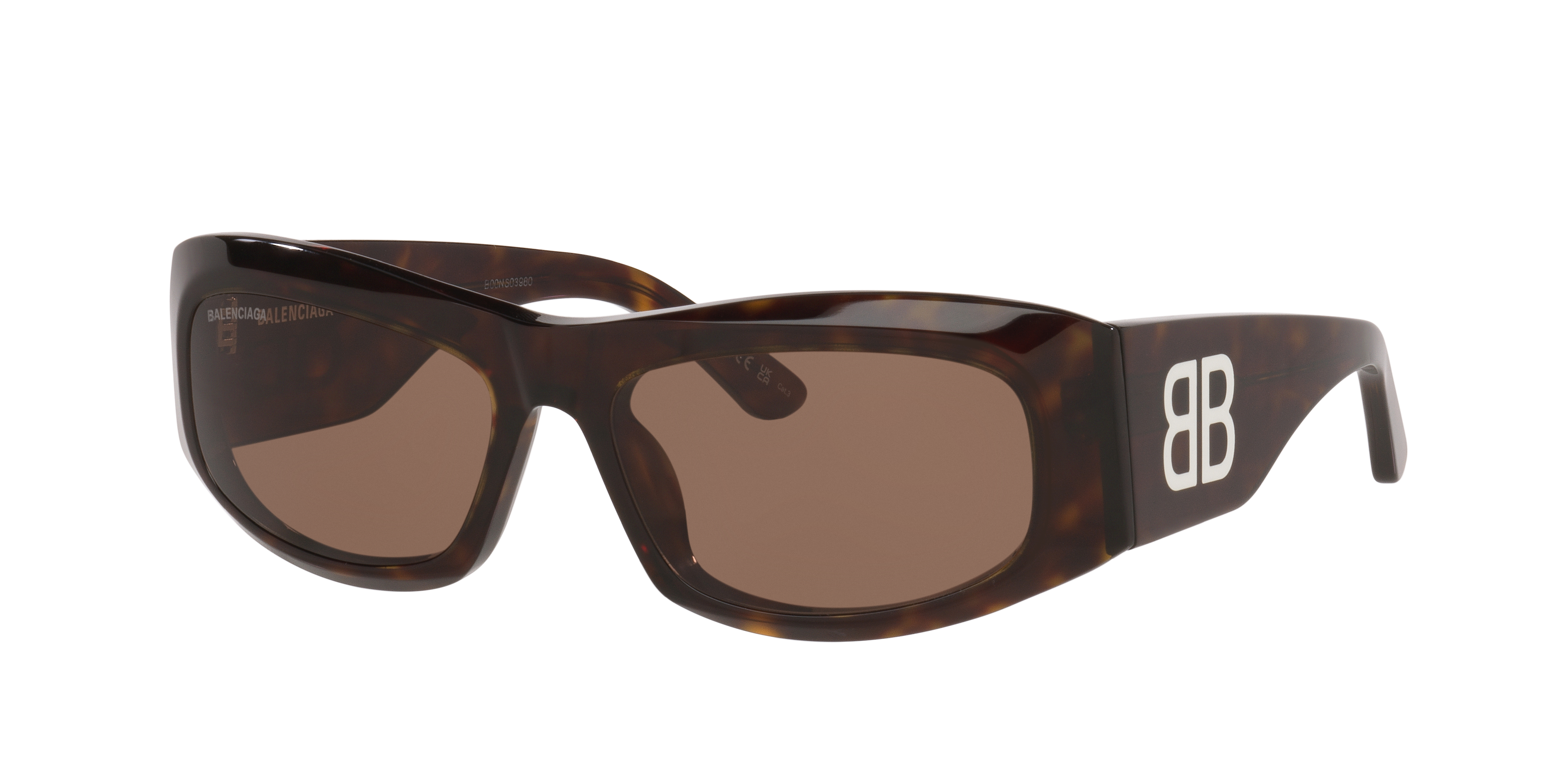 Balenciaga Woman Sunglass BB0395S -  Frame color: Tortoise, Lens color: Brown