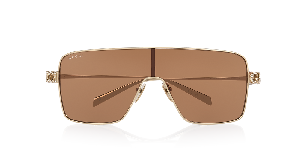 Gucci GG1936S XL (38 - 138) with Brown lenses and Gold frame