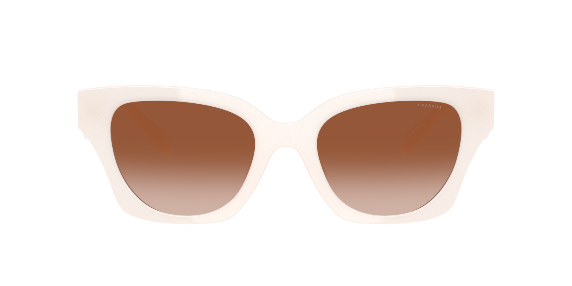 Coach White and Brown Sunglasses COACH HC8430D 588513 Cae87 Milky White Brown Pink Grad 56 mm  main image 2