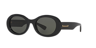 Gucci GG1215S XL (51 - 22) with Grey lenses and Black frame