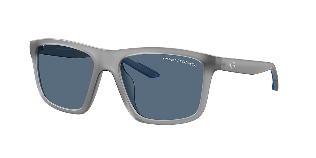 Armani Exchange AX4149SU 56 Dark Blue & Matt Opalescent Grey Sunglasses