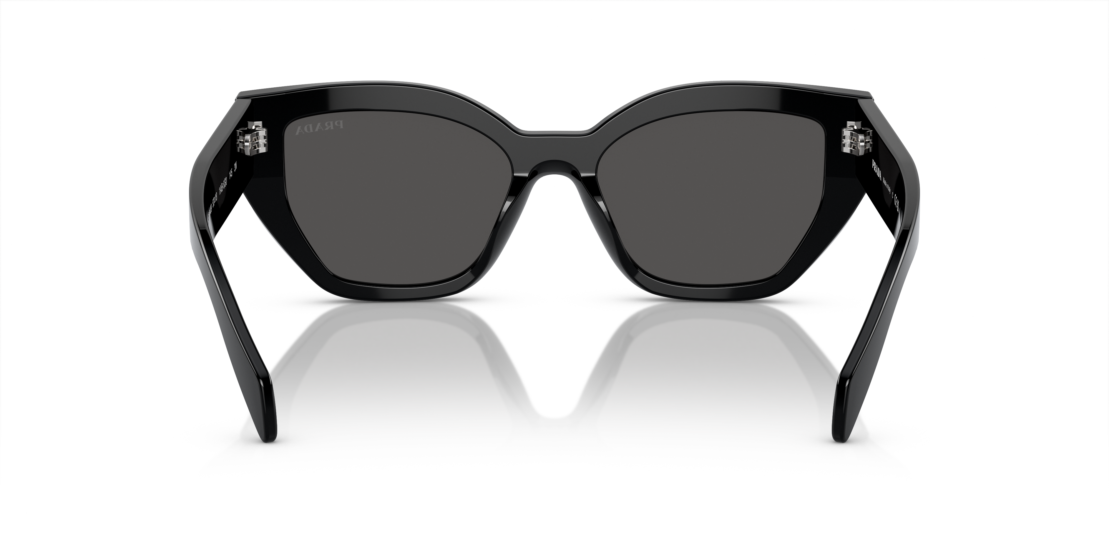 サングラス PRADA Occhiali da sole a09s prada in acetato Prada PR A09S M (53 - 18) with Grey lenses and Black frame