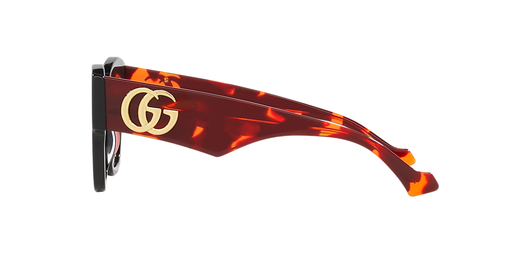 Gucci GG1422S M (55 - 19) with Orange lenses and Black frame