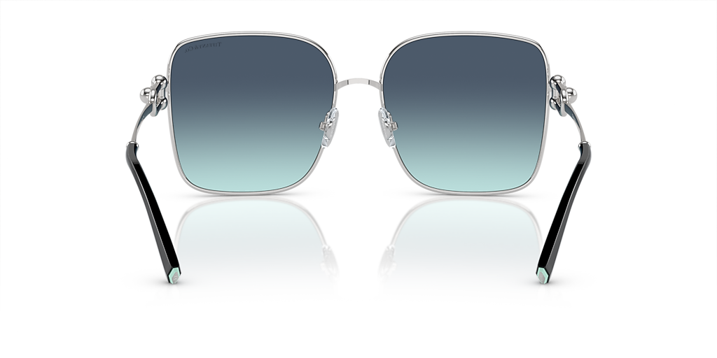 TIFFANY & CO. TF3094 Silver - Women Luxury Sunglasses, Azure Gradient Blue Lens