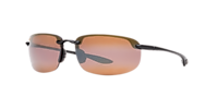 MAUI JIM Hookipa Gloss Black - Men Sunglasses, HCLU+00AD Bronze Polarized Lens