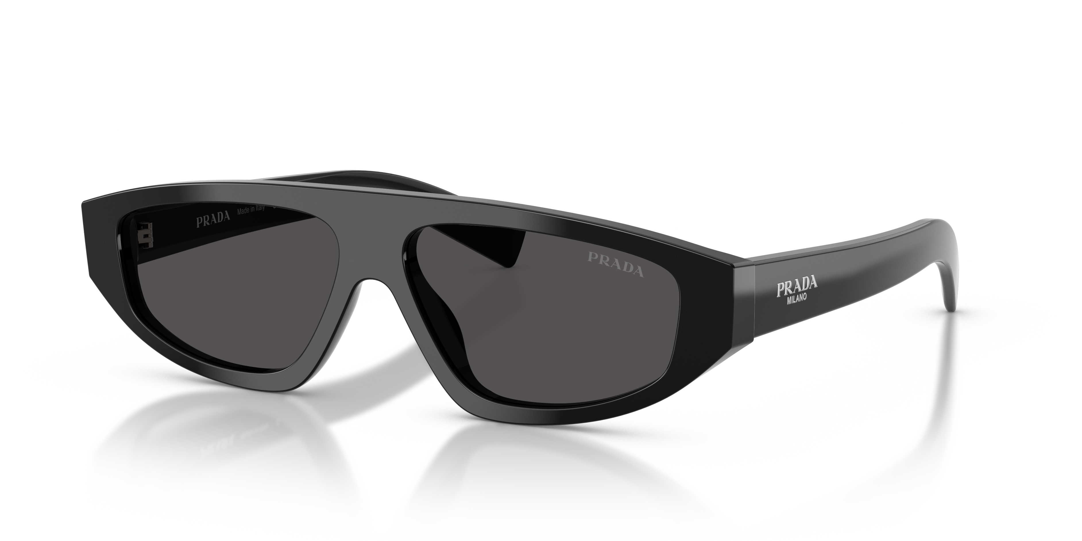 小物 PRADA l Half-Lim Sunglasse Prada PR C02S L (57 - 13) with Grey lenses and Black frame