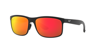 Maui Jim Hookipa Asian Fit XXL (64 - 17) with Red lenses and
