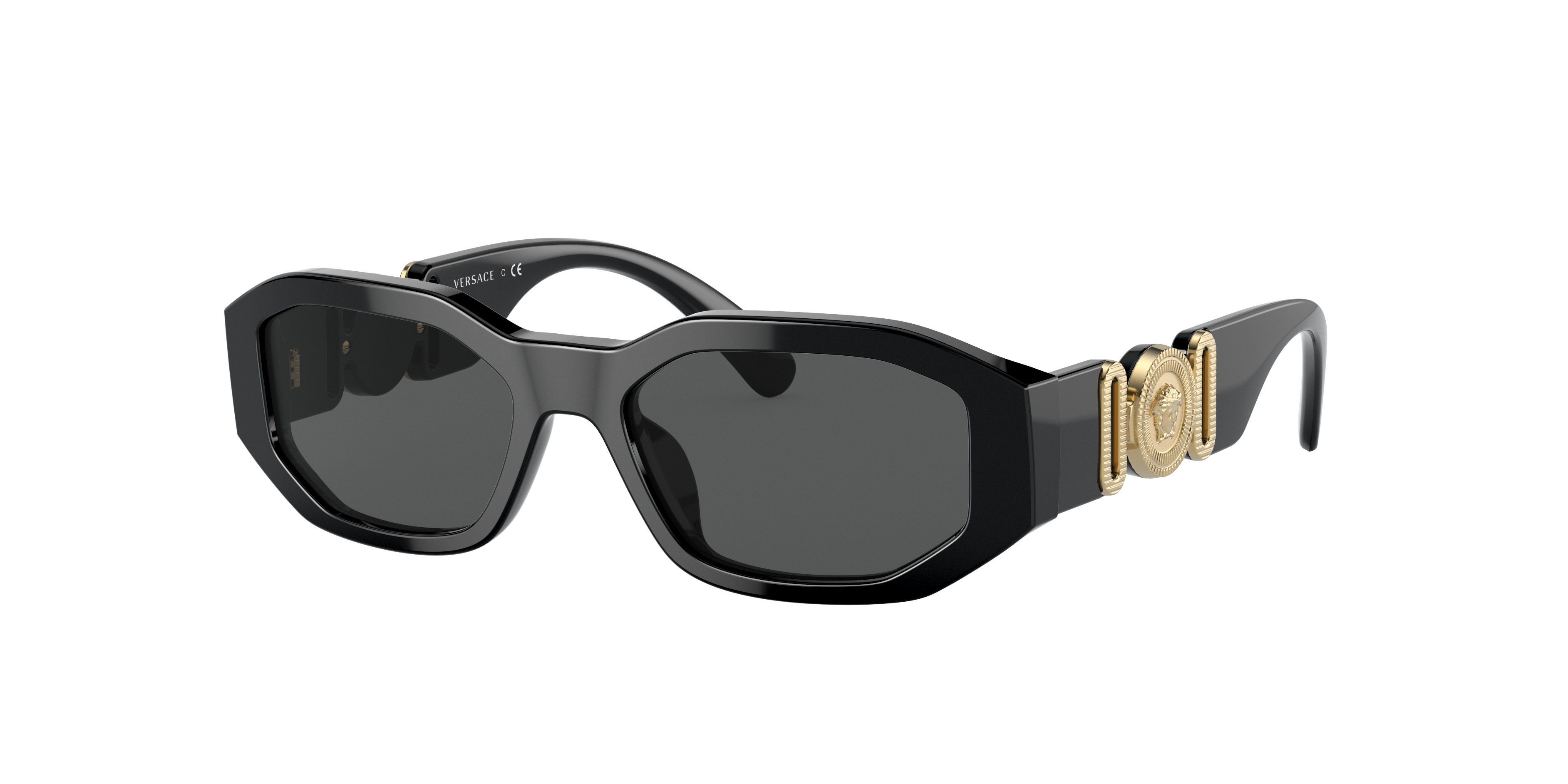Versace  Sunglass VK4429U - Couleur du Monture: Noir, Couleur de Lentille: Gris foncé