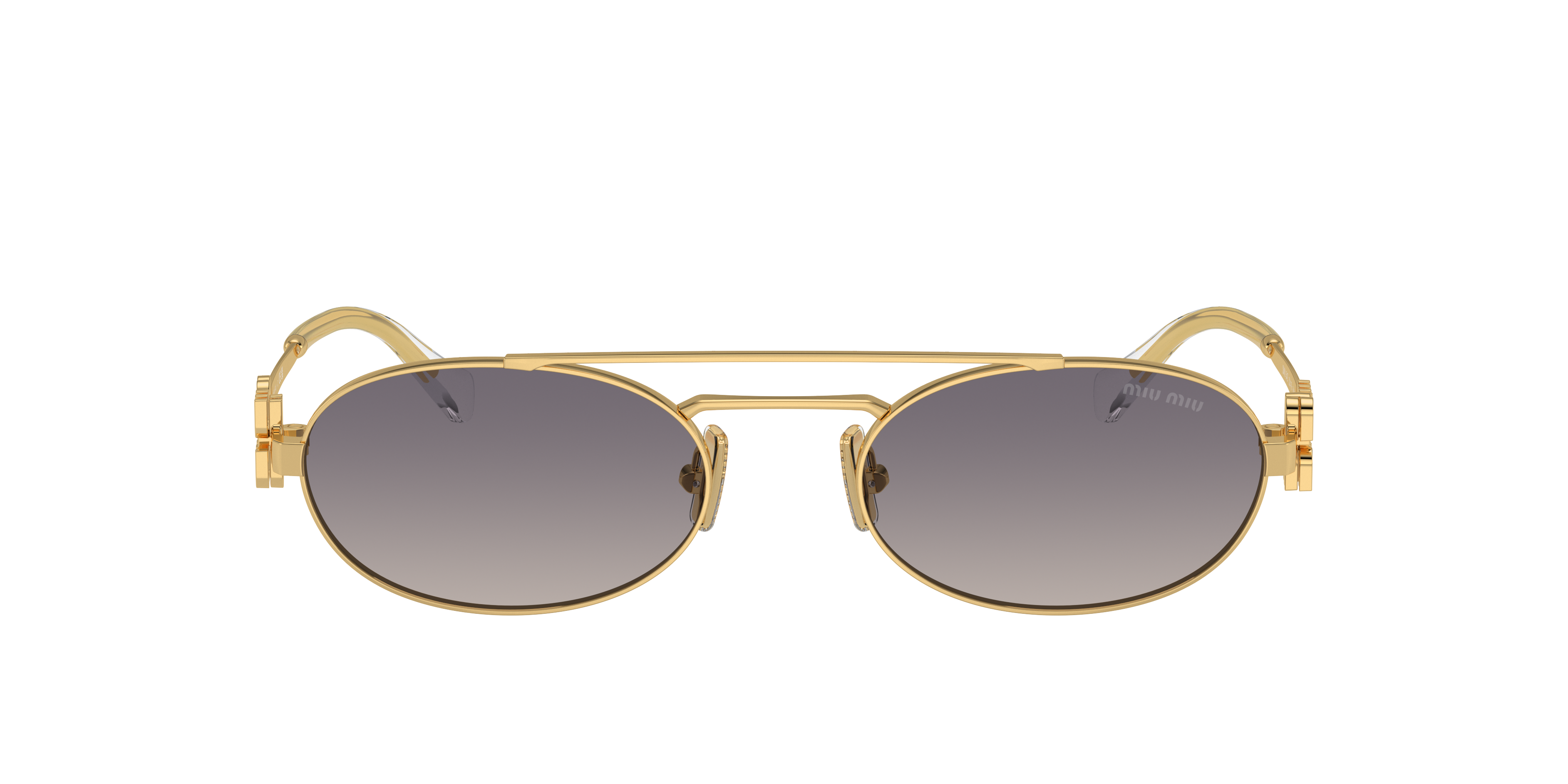 Miu Miu MU 54ZS M (53 - 19) with Grey lenses and Gold frame
