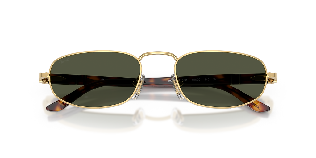 Persol PO1028S XXL (56 - 20) with Green lenses and Gold frame