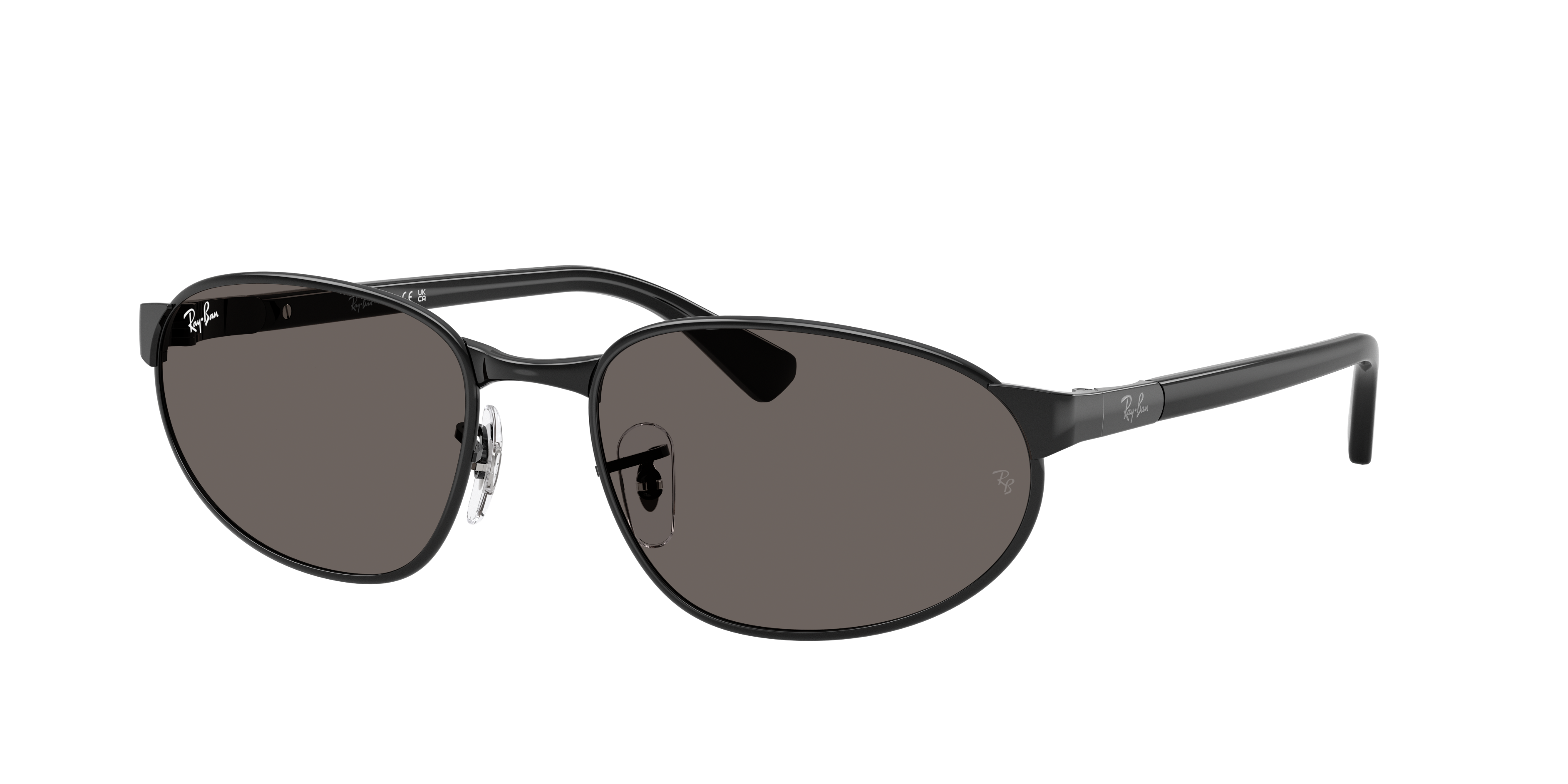 Ray-Ban Unisex Sunglass RB3777 -  Frame color: Black, Lens color: Dark Grey