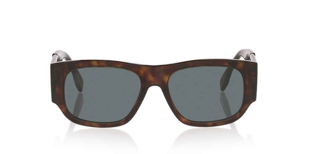 Fendi Tortoiseshell Acetate Sunglasses with Green Lenses and Gold Accents Fendi Acetate F is Fendi FF 51mm Cat Eye Sunglasses 0327/S  main image 3