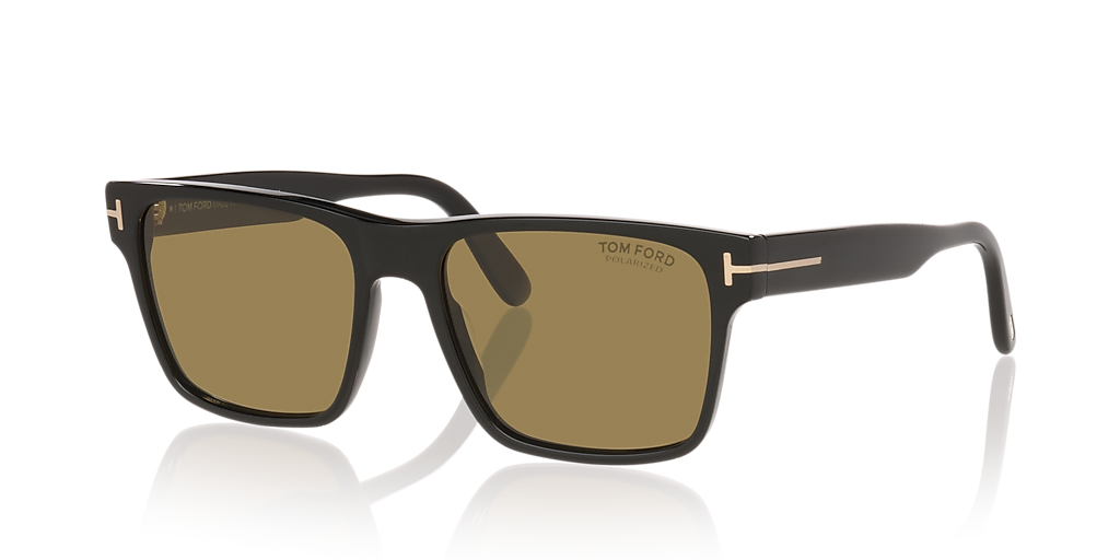 Tom Ford Calder XXL (55 - 17) with Brown lenses and Black frame