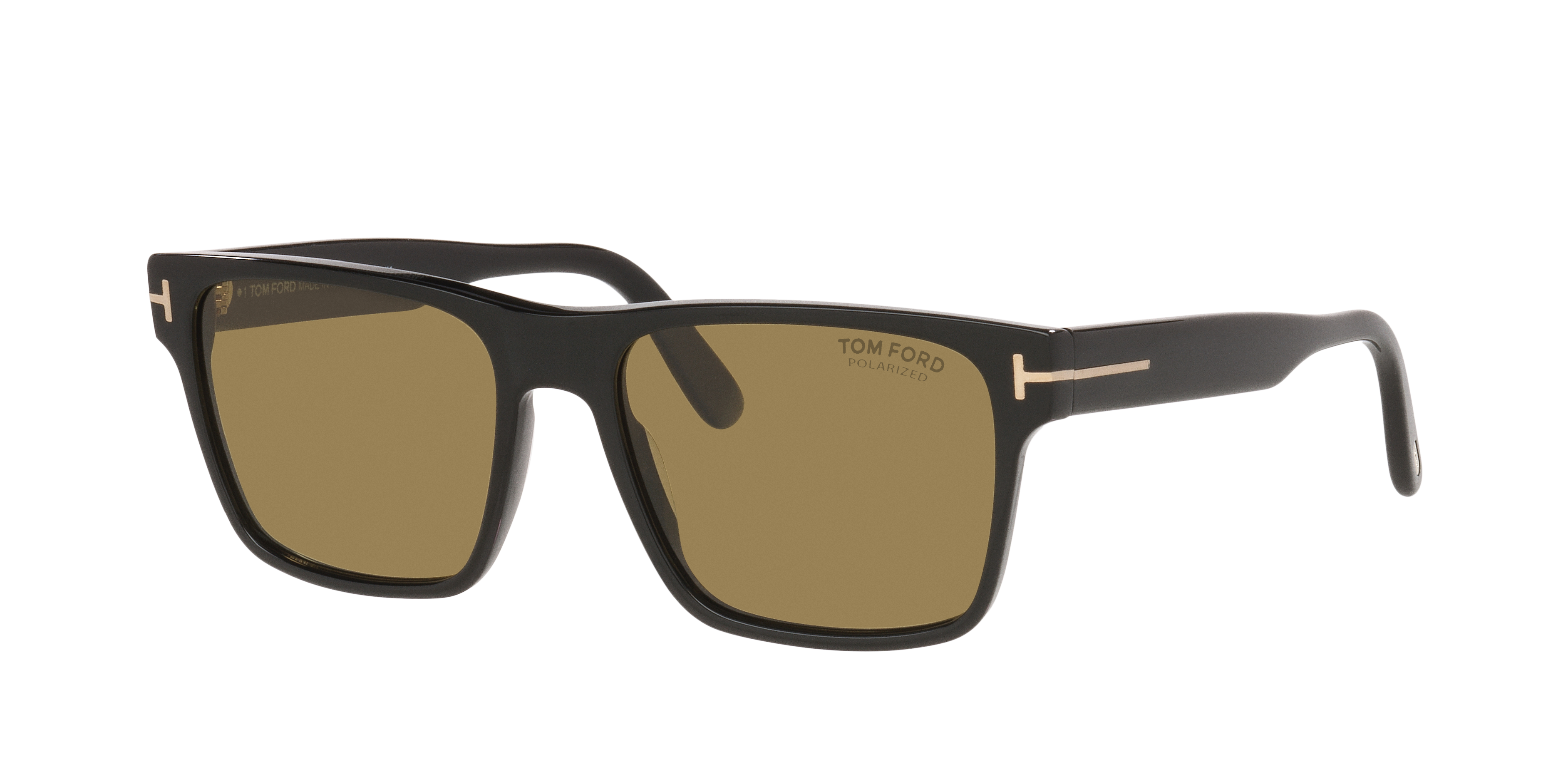 Tom Ford Calder XXL (55 - 17) with Brown lenses and Black frame