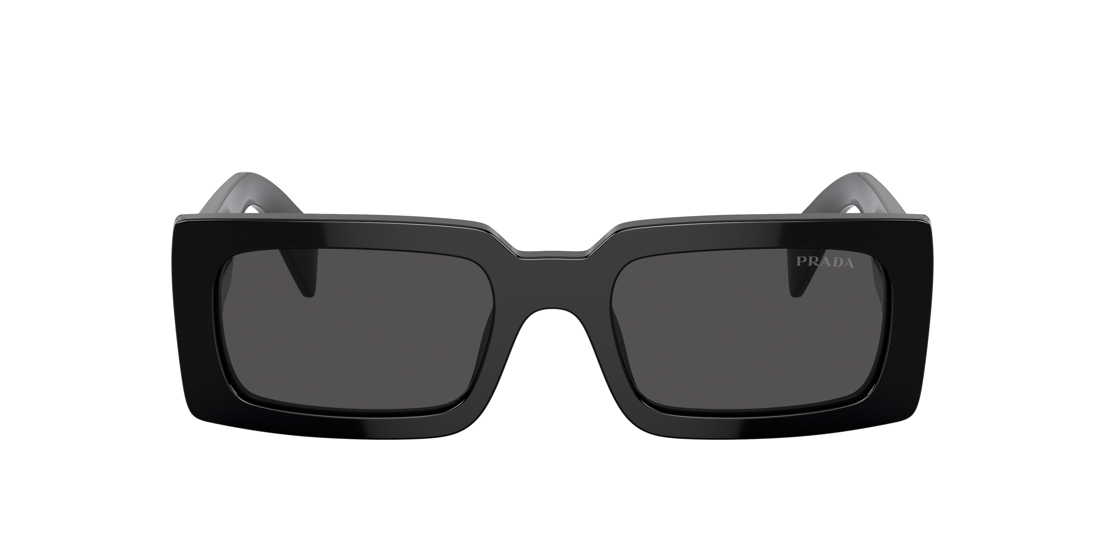 Prada PR A07S XS (52 - 20) with Grey lenses and Black frame