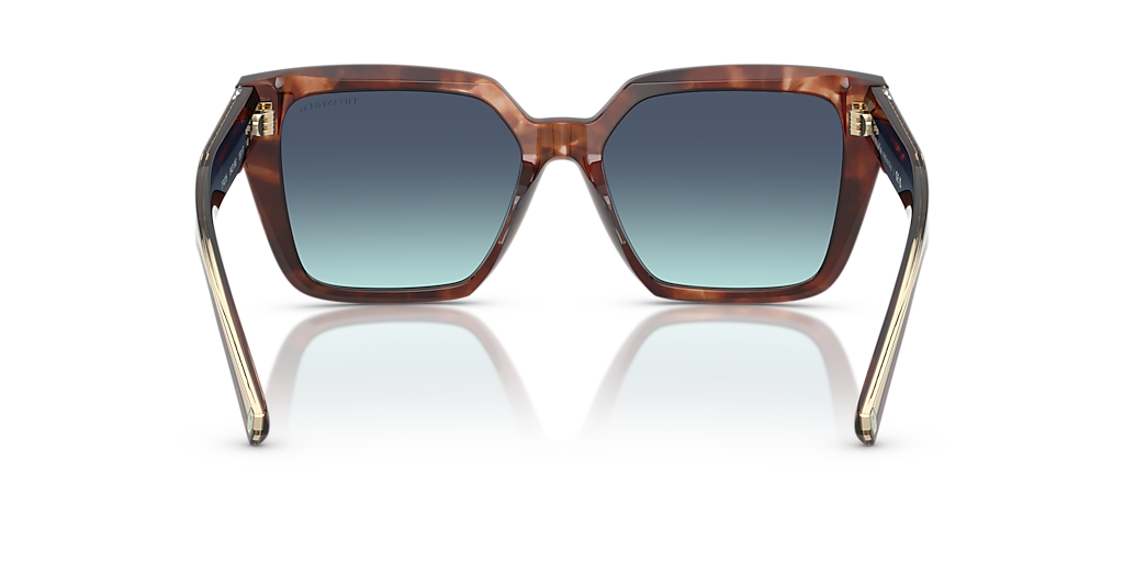 Tiffany & Co. TF4235 S (55 - 17) with Blue lenses and Brown frame