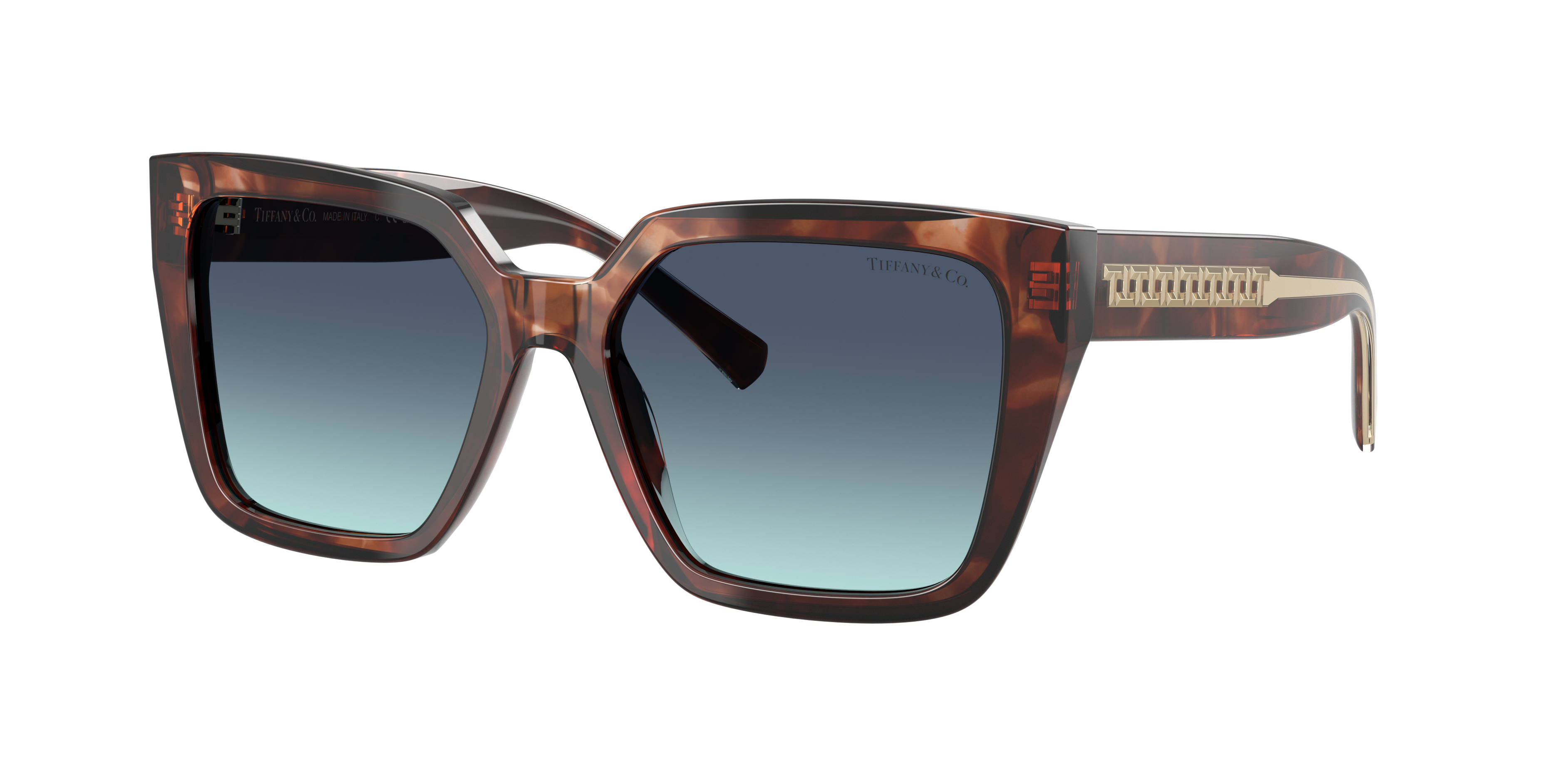 Tiffany & Co Women's Large Sunglasses, Tf4235 In Azure Gradient Blue