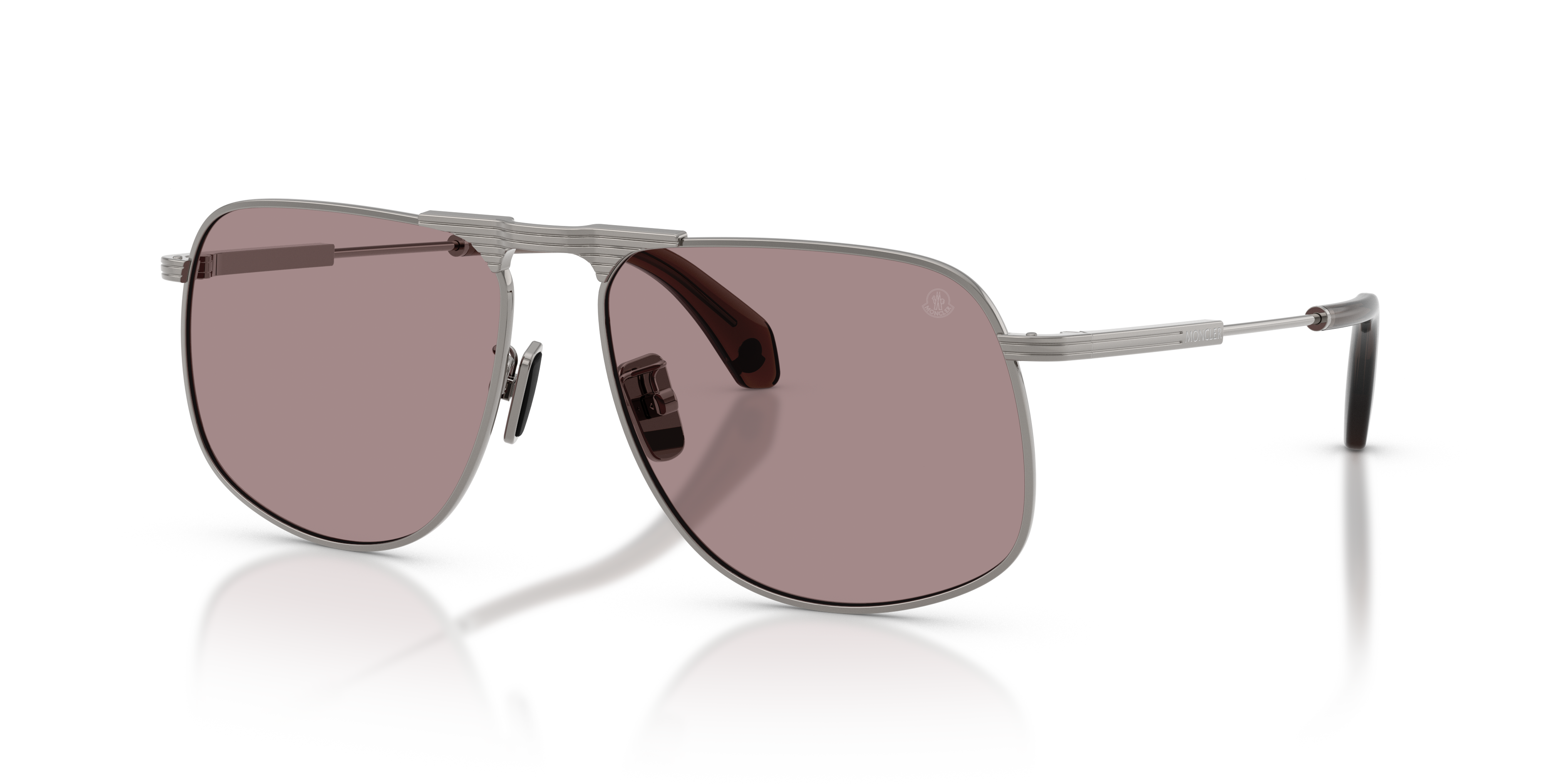 希少✨MONCLER Combi frame sunglasses Moncler ME8005 Futuro S (51 - 20) with Silver lenses and White