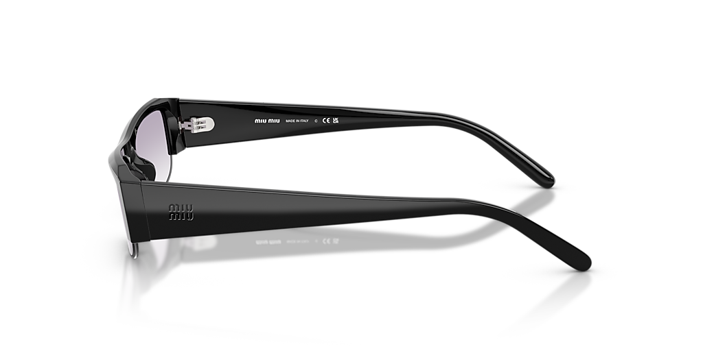 Miu Miu MU B07S XS (51 - 17) with Grey lenses and Black frame