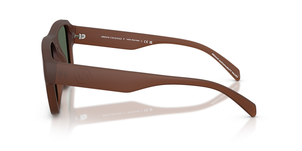 Armani Exchange AX4154SU L (56 - 19) with Green lenses and Brown