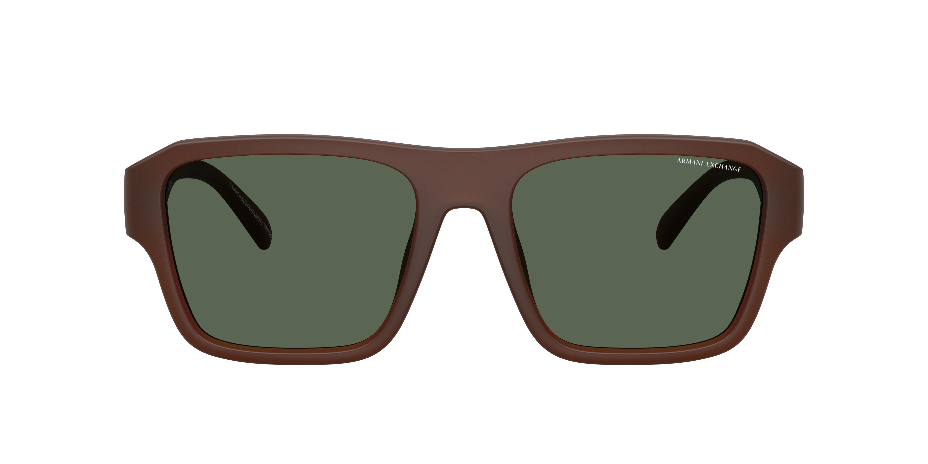 Armani Exchange AX4154SU L (56 - 19) with Green lenses and Brown