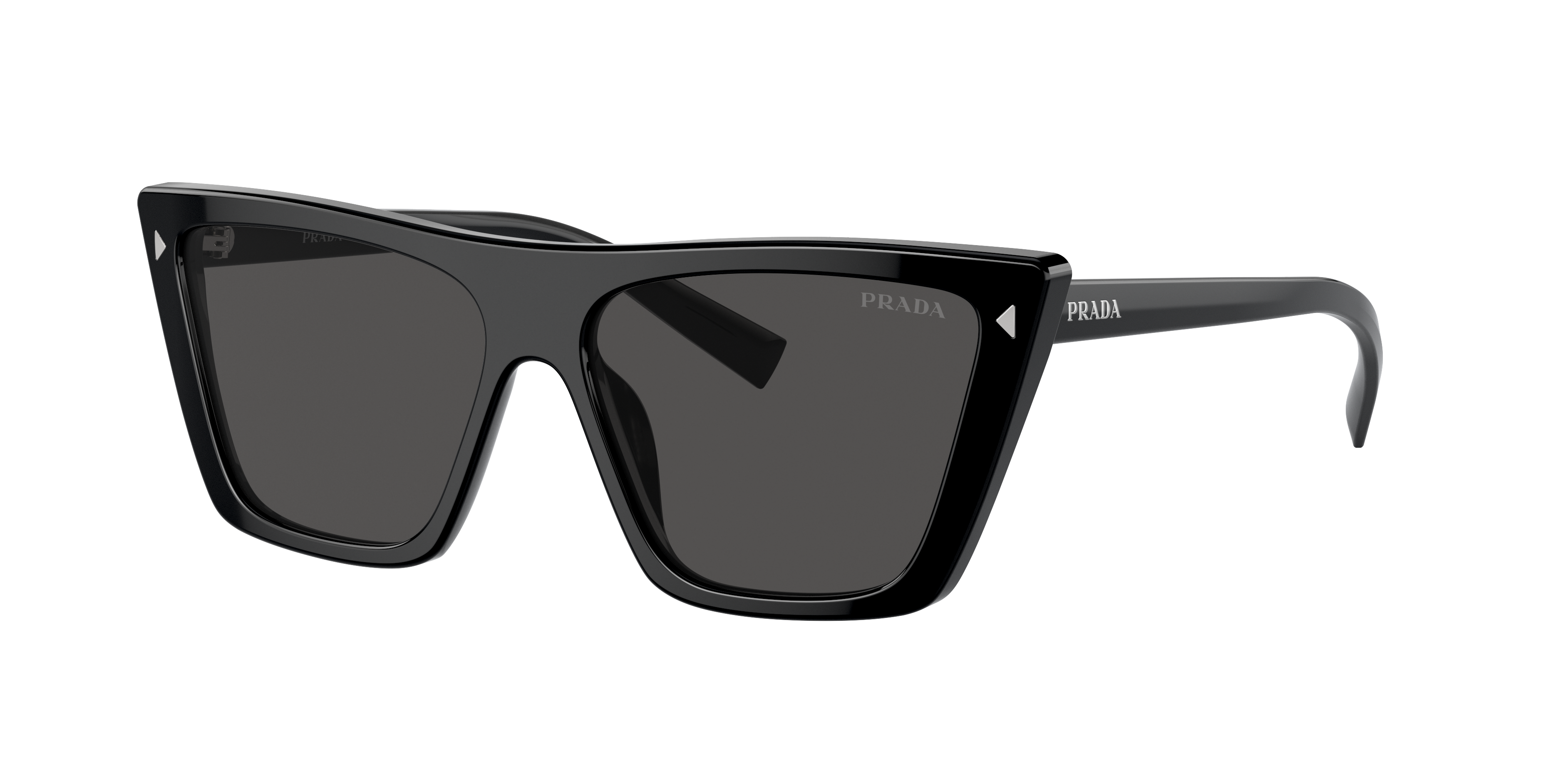 Prada Pr 21zs Black Sunglasses In Black