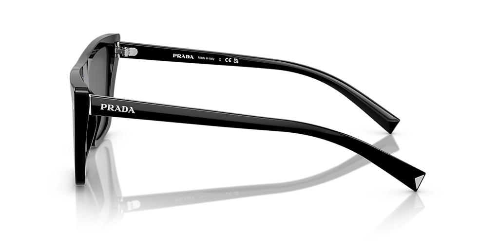 Prada PR 21ZSF S (56 - 13) with Grey lenses and Black frame