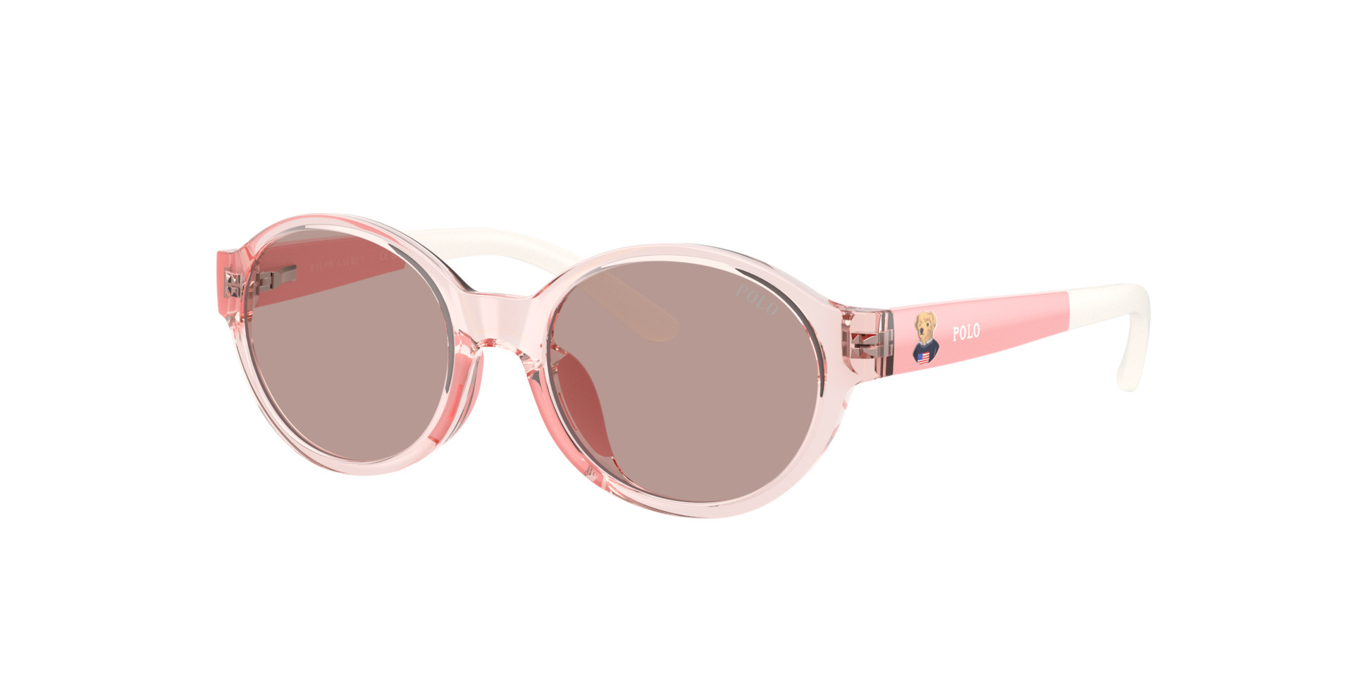 Polo Ralph Lauren Unisex Sunglass PP9510U -  Frame color: Shiny Transparent Pink, Lens color: Brown