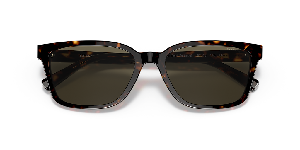 Coach HC8328U C6196 L (57 - 18) with Brown lenses and Tortoise