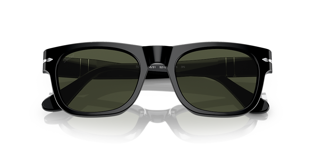 Persol PO3269S M (52 - 20) with Green lenses and Black frame