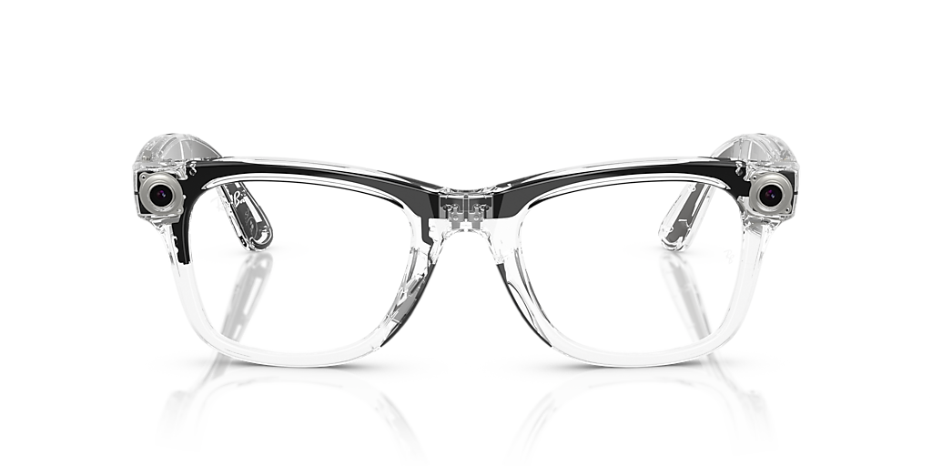 RW4006 Ray-Ban Meta Wayfarer Limited Edition Transparent - Unisex Sunglasses, Clear/Sapphire Lens