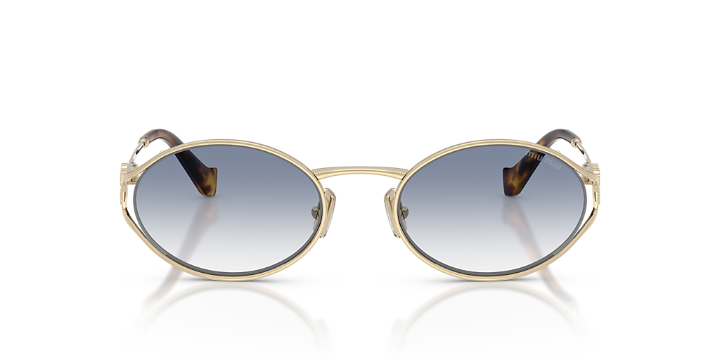 Miu Miu MU 52YS L (54 - 21) with Blue lenses and Gold frame  display picture 1