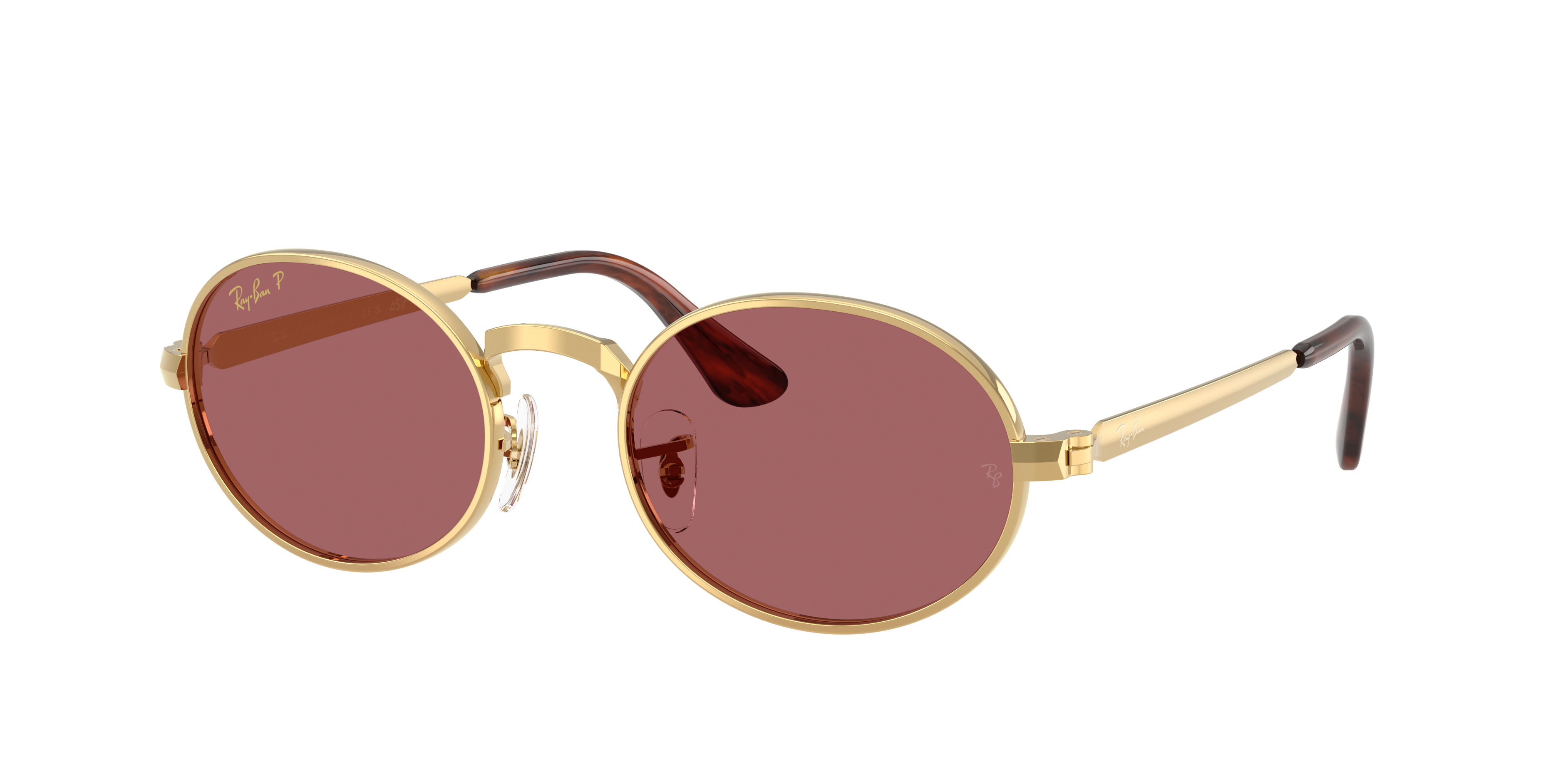 Ray-Ban Unisex Sunglass RB3931 By A$AP Rocky -  Frame color: Arista Gold, Lens color: Purple Polarized