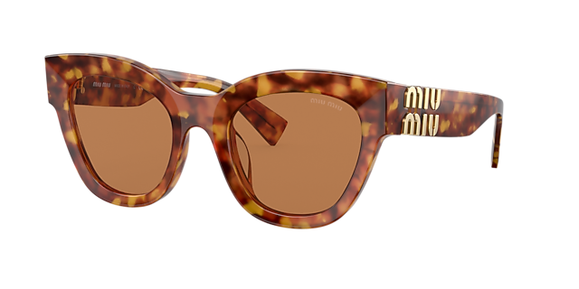 Miu Miu MU 01YS 51 Grau Verlaufstönung & Schwarz Sunglasses 