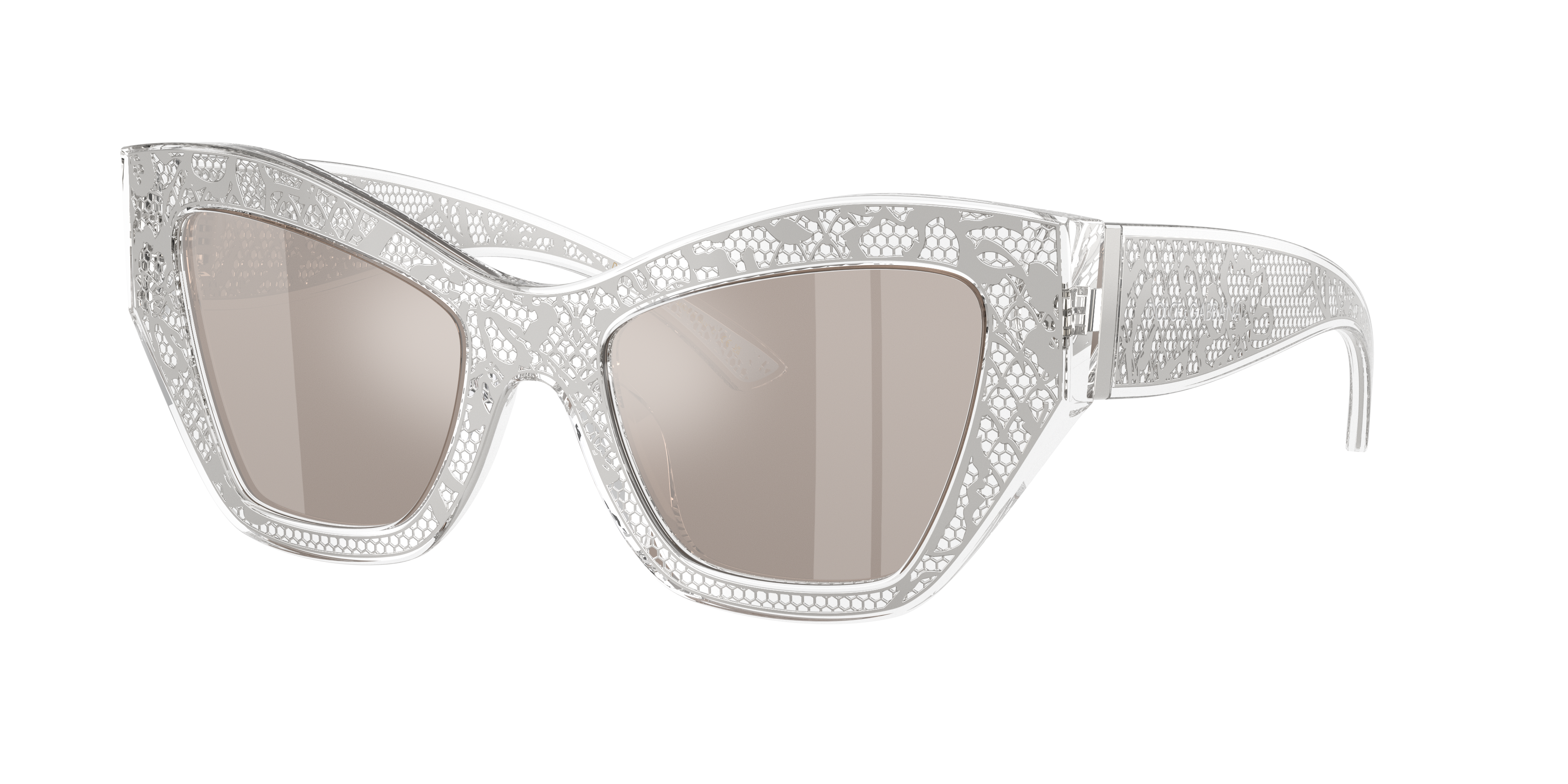 Dolce&Gabbana Woman Sunglass DG4494 -  Frame color: Silver, Lens color: Clear Mirror Real Platinum
