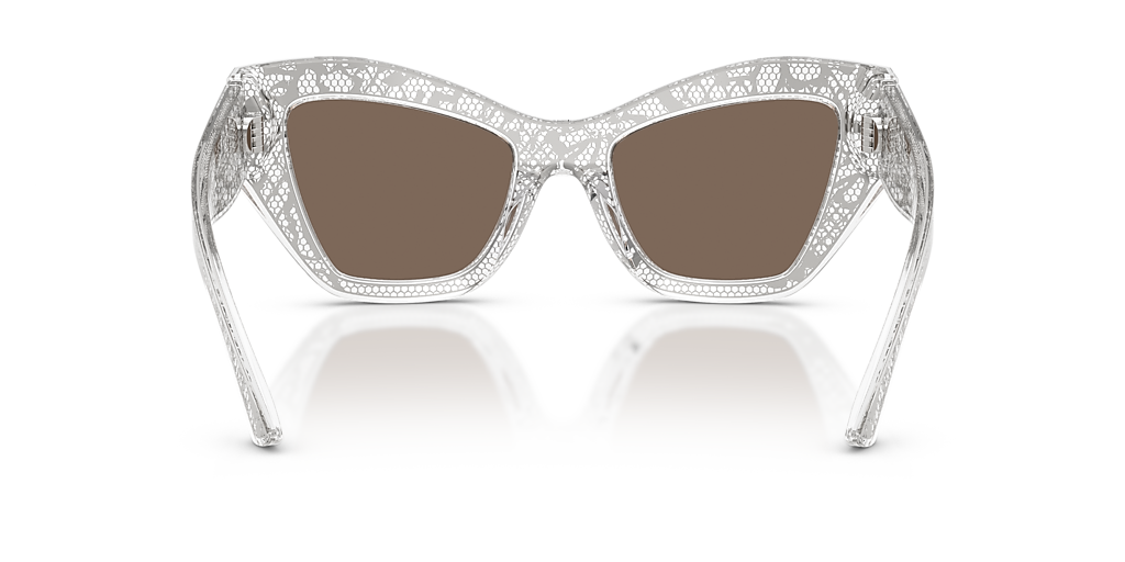 DOLCE&GABBANA DG4494 Silver - Women Luxury Sunglasses, Clear Mirror Real Platinum Lens