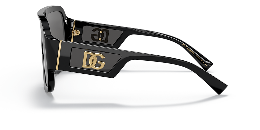 Dolce & Gabbana O8A04JFSG9RHN5IY 関税送料込 Dolce&Gabbana DG4401 M (58 - 14) with Grey lenses and Black