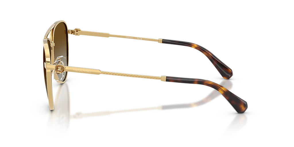 Swarovski SK7031 XL (59 - 14) with Brown lenses and Gold frame